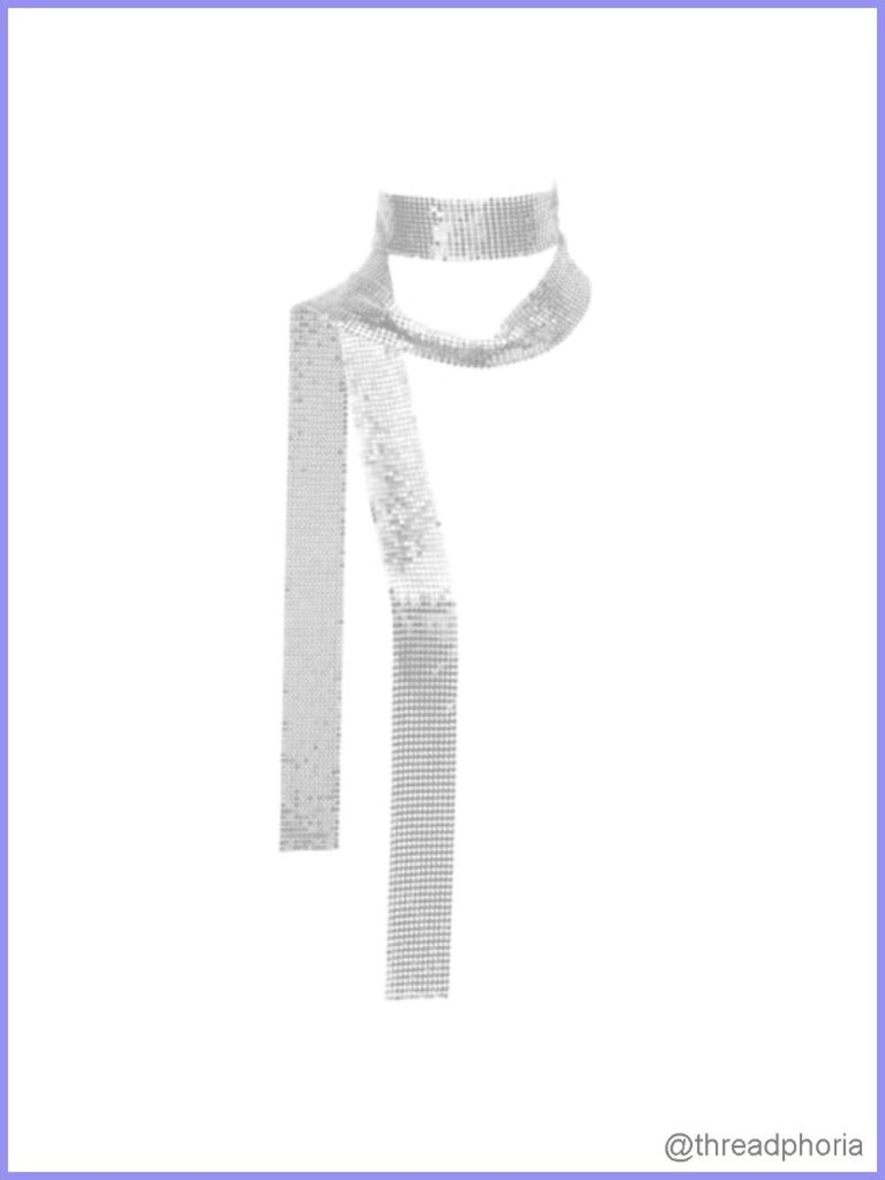 Sparkly Sequin Skinny Neck Scarf, Glitter Ties for Women, Stage Prom Party